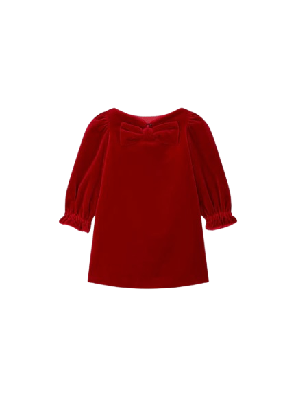 Abito Jove con laccio sul retro in velluto di cotone biologico N05GDRW00038 051E BONPOINT