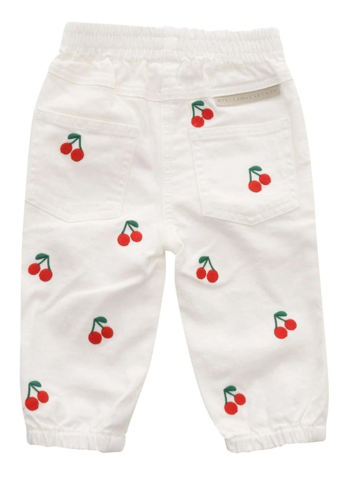 Jeans bianchi per neonata