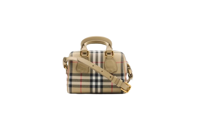 Borsa da bowling Mini Check 8117417 B9368 BURBERRY