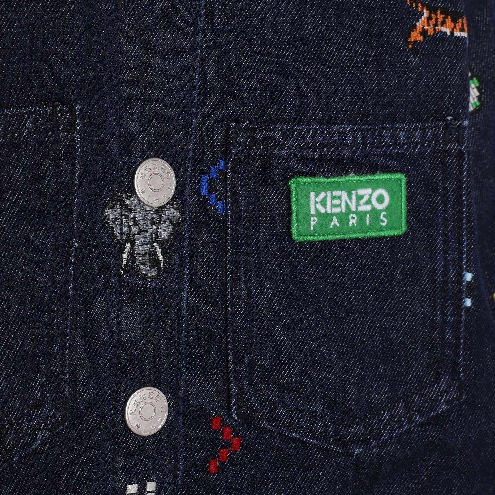 Giacca denim con ricamo