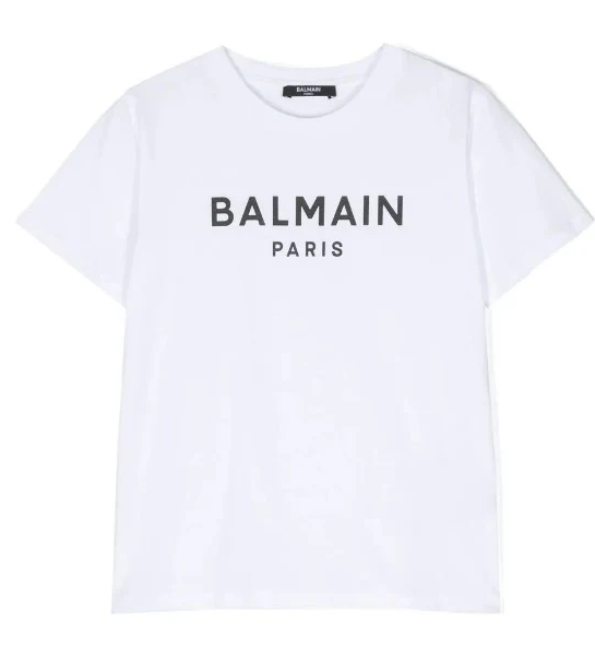 T-shirt con logo BT8P41 Z0082 100NE BALMAIN