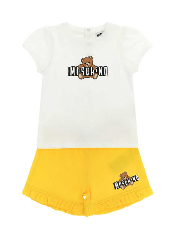 Set per neonata MBG01O LBA00 82673 MOSCHINO