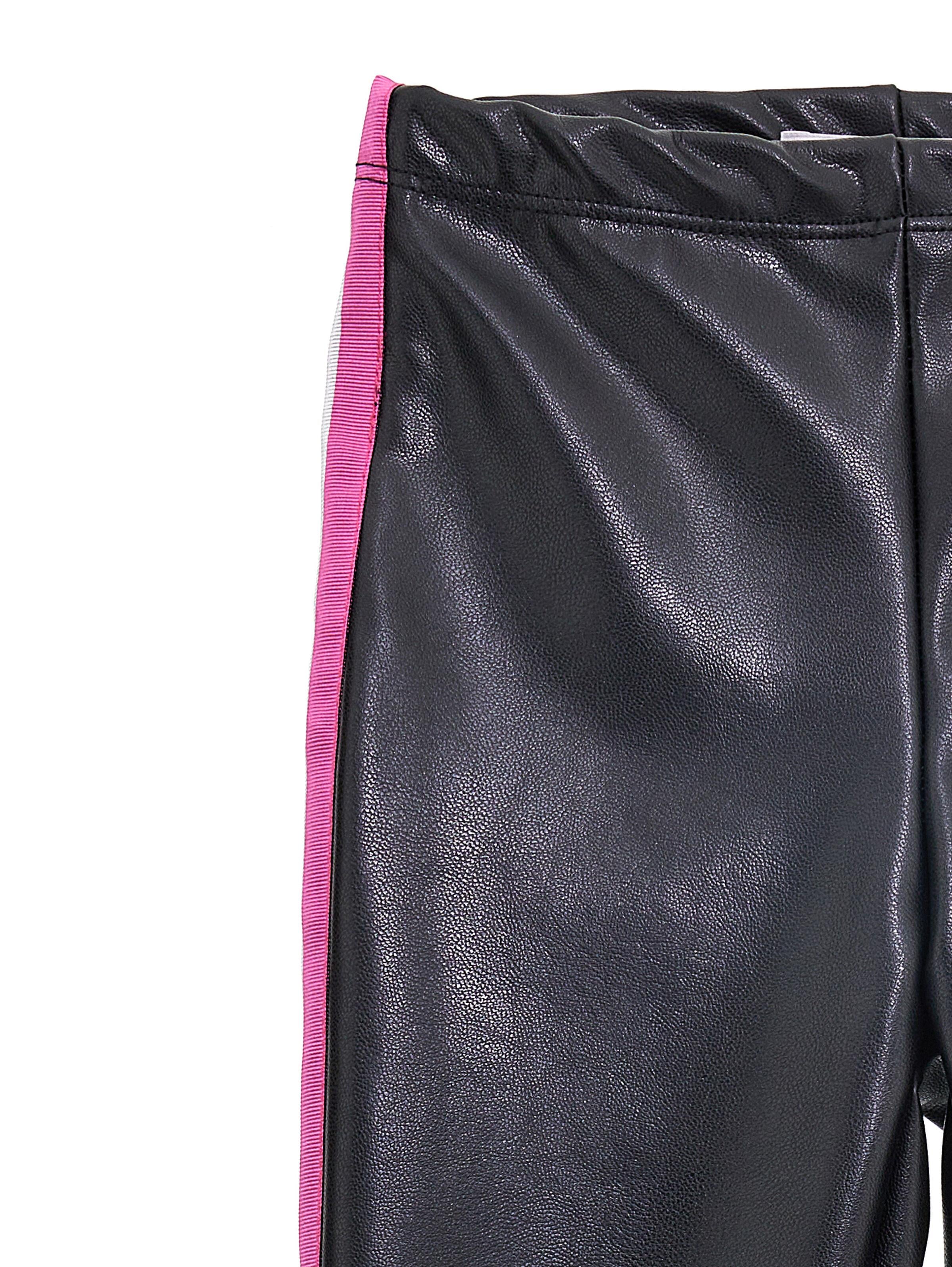 Leggings tessuto spalmato con bande