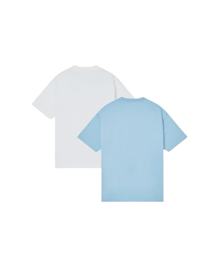 Pack 2 T-shirt in jersey stampa logo EA EB001343 AF14503 M9001 ARMANI JUNIOR
