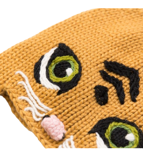 Cappello giallo bambina.