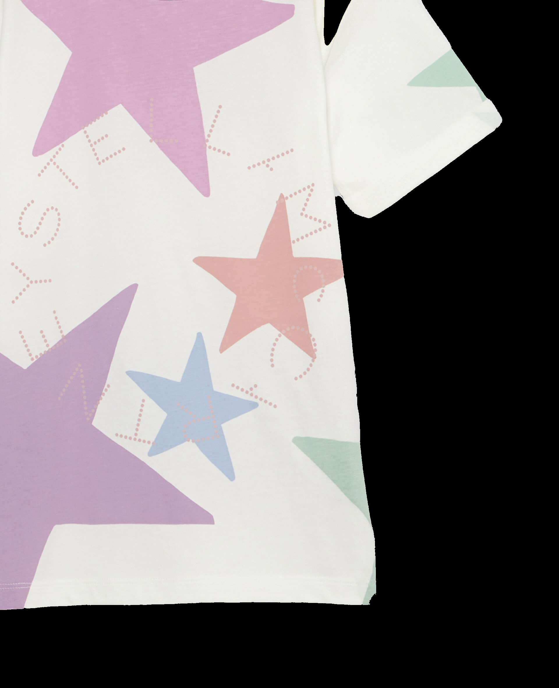 T-shirt con stampa stelle all-over
