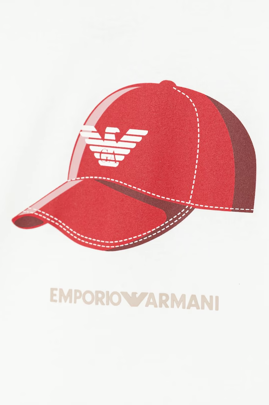 T-shirt in cotone per bambini EB001344 AF14503 U0003 ARMANI JUNIOR