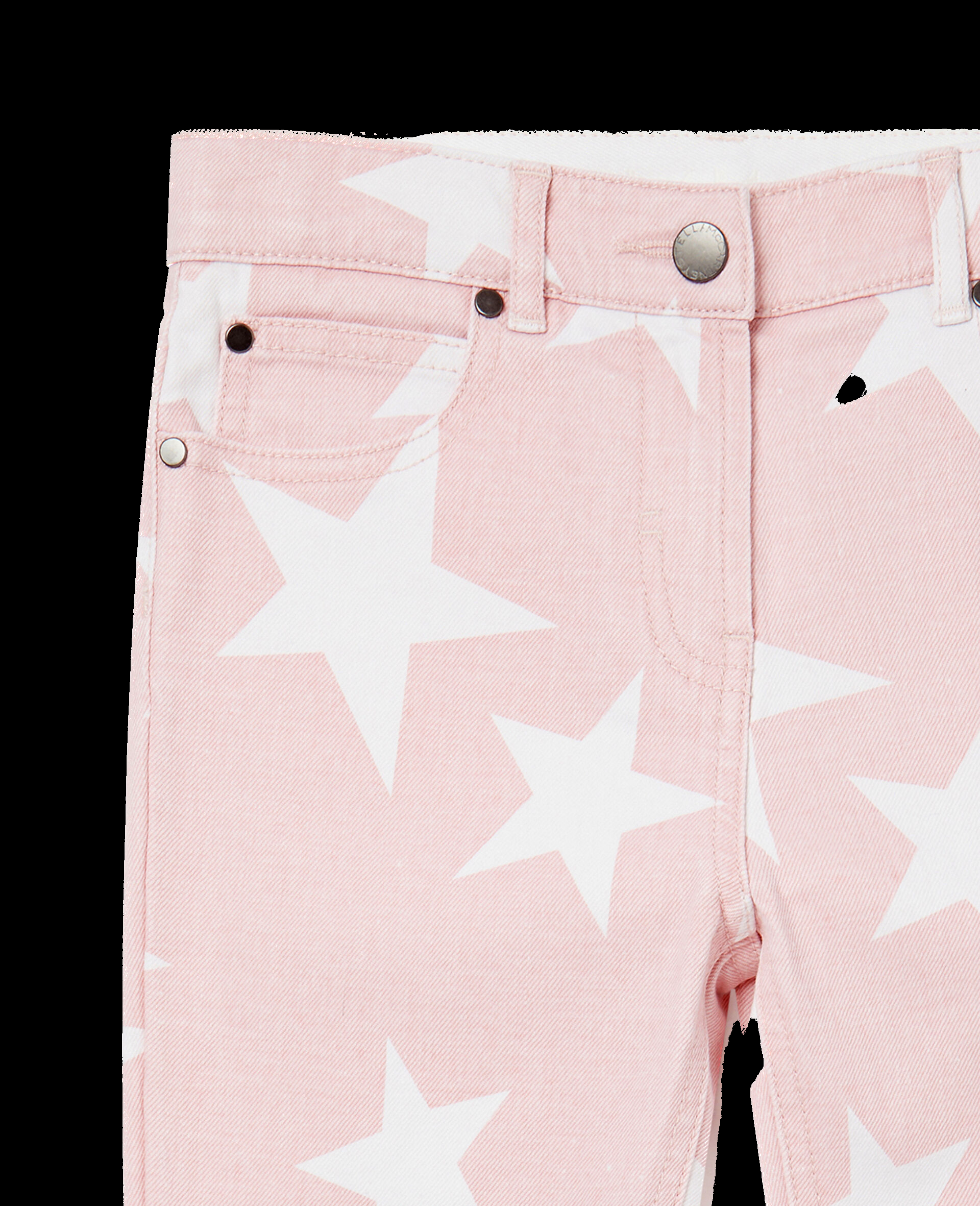 Pantaloni denim con stampa