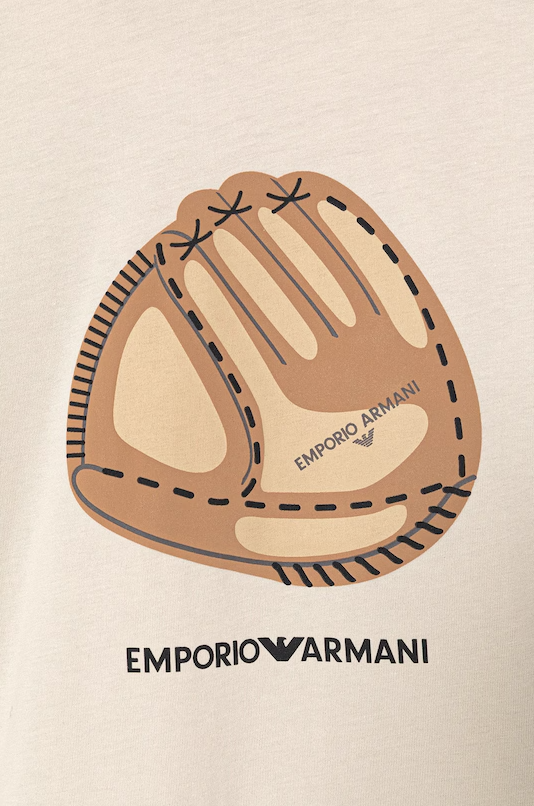 T-shirt in jersey stampa baseball EB001344 AF14503 U1156 ARMANI JUNIOR