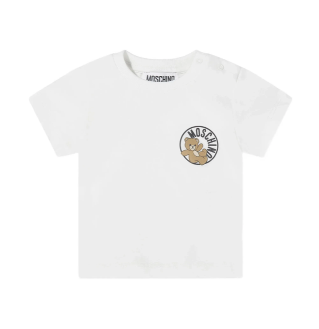 Set t-shirt e shorts per neonato M6G00M LAA03 84313 MOSCHINO