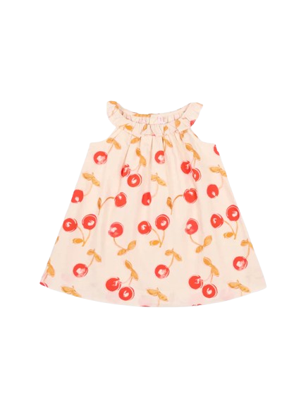 Vestito multicolor per neonata con stampa ciliegie S06XDRW00019 603A BONPOINT
