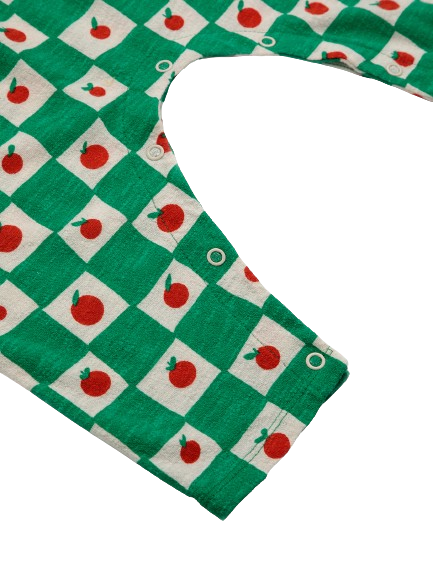 Tuta in cotone verde 124AB087 MULTICOLORE BOBO CHOSES