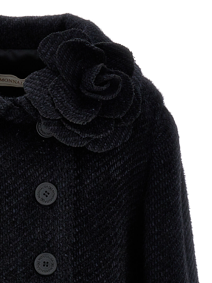 Cappotto doppiopetto fiore 17F109 6314 0050 MONNALISA