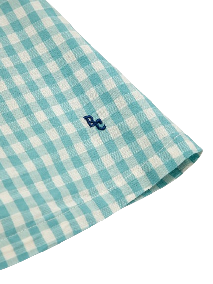 Top in tessuto Vichy<BR/>