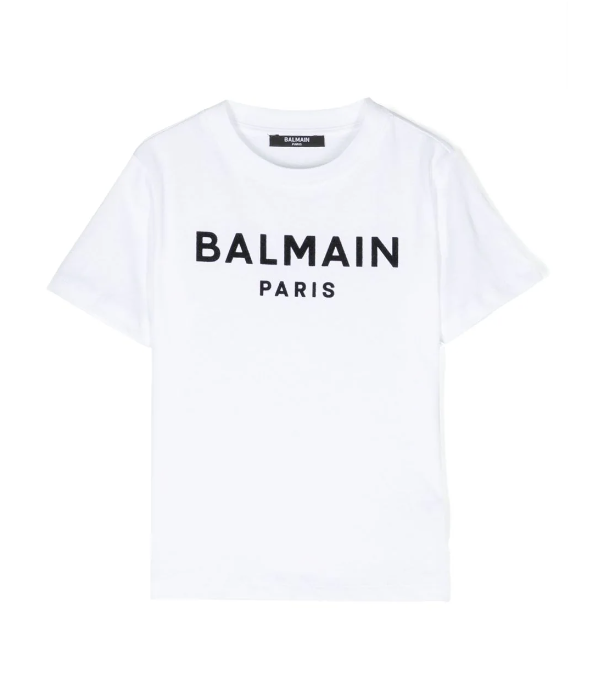 T-shirt con stampa BT8Q71 Z0116 100NE BALMAIN