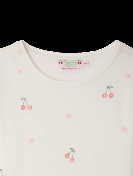T-shirt floreale Lalcala S06GTSK00009 102 BONPOINT