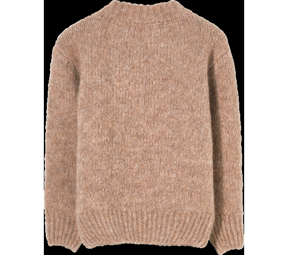 Maglione rosa carne bambina