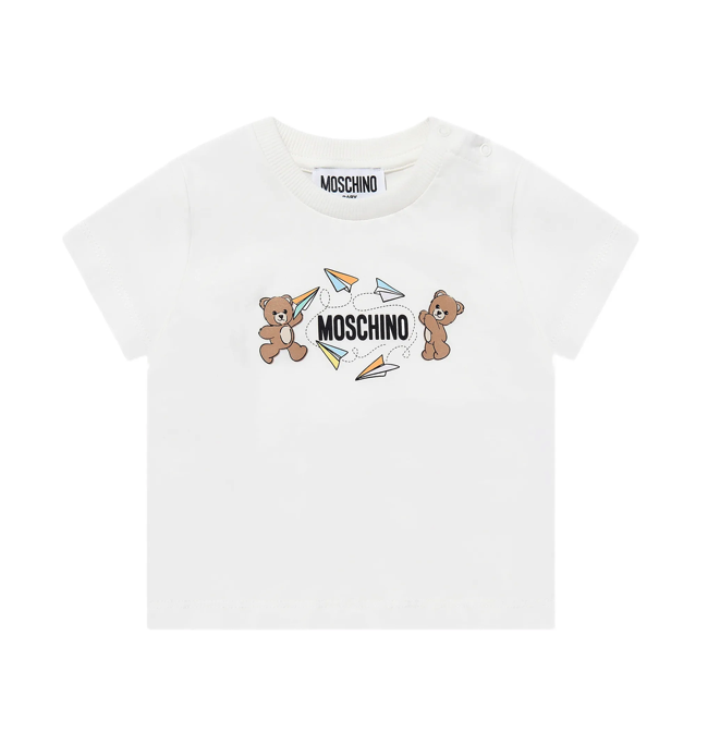 T-shirt per neonati MUM04M LAA01 10063 MOSCHINO