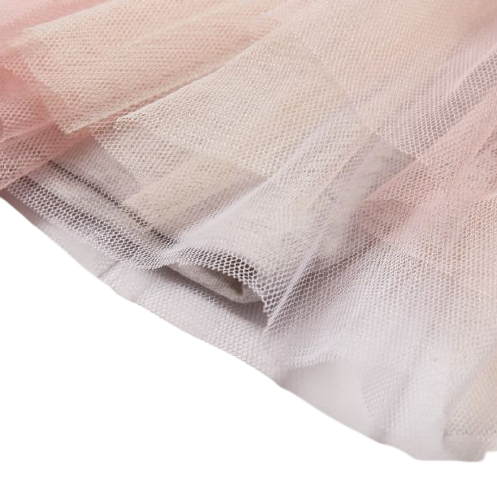 Abito neonata con tulle multicolore