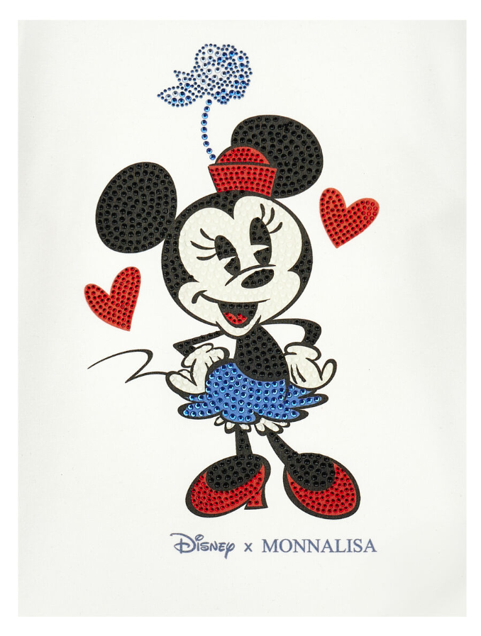 T-shirt Minnie con strass 19F608 6003 0001 MONNALISA