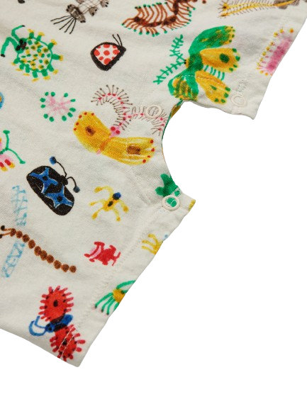 Tutina con insetti divertenti ovunque 124AB084 MULTICOLORE BOBO CHOSES
