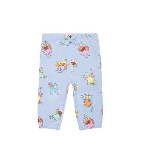 Pantalini celeste pr neonata con fate