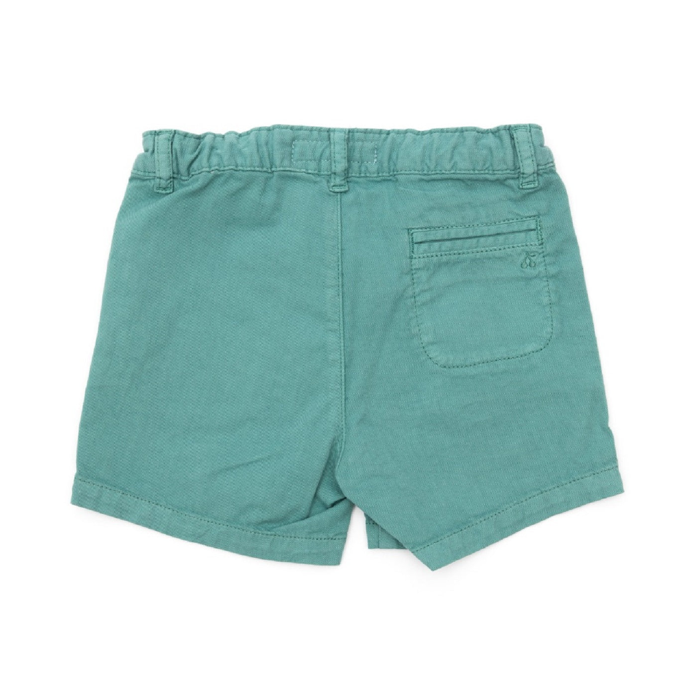 Pantaloncini in twill verde neonati