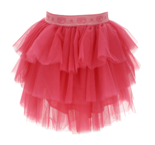 Gonna in tulle con logo