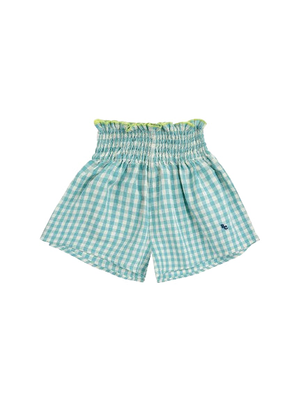 Shorts in tessuto Vichy<BR/>