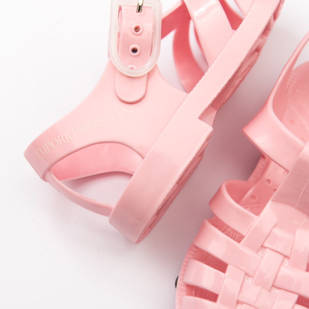Sandali neonato rosa