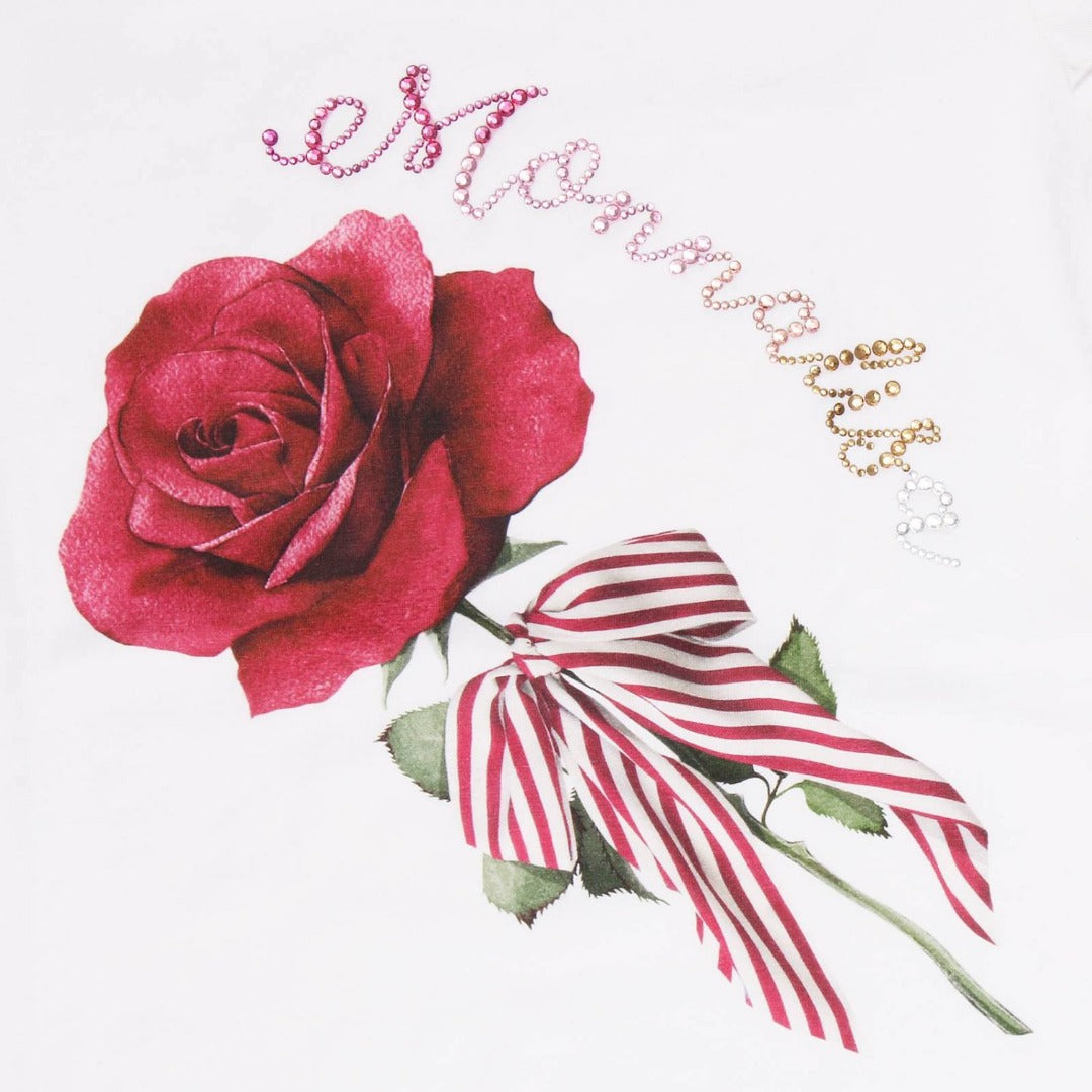 T-Shirt con maxi fiore