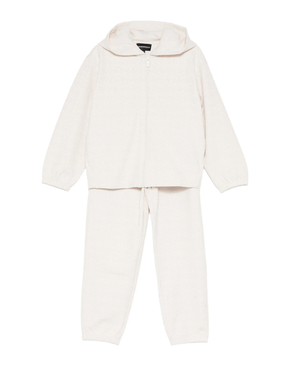 Tuta sportiva in jersey con logo in rilievo EB001420 AF20698 U1009 ARMANI JUNIOR 