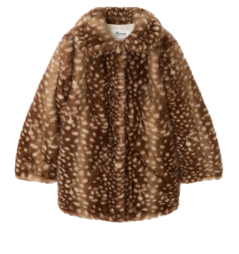 Cappotto Doogie con motivo cerbiatto in eco-pelliccia<BR/> W06GOUW00012 667B BONPOINT 
