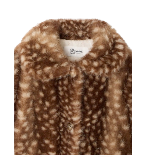 Cappotto Doogie con motivo cerbiatto in eco-pelliccia<BR/> W06GOUW00012 667B BONPOINT 