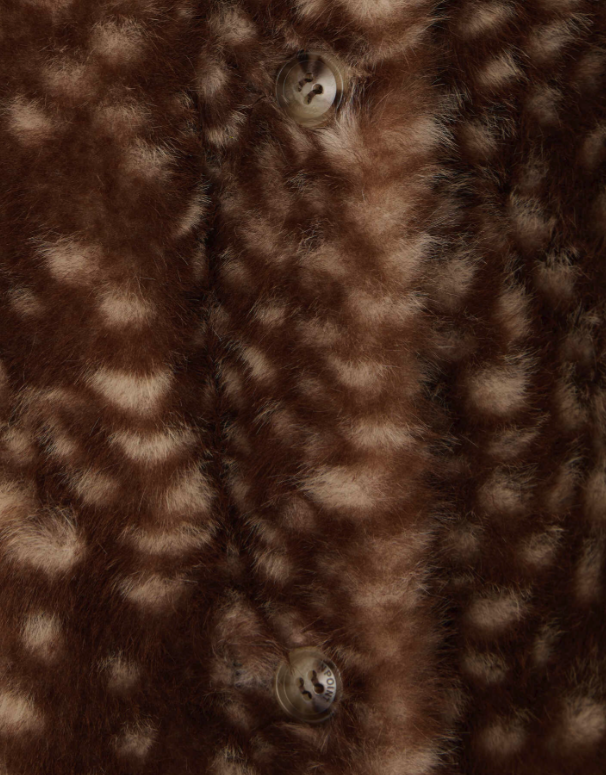 Cappotto Doogie con motivo cerbiatto in eco-pelliccia<BR/> W06GOUW00012 667B BONPOINT 