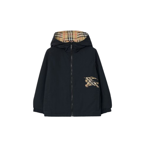 Giacca reversibile con cappuccio 8117262 B9368 BURBERRY 