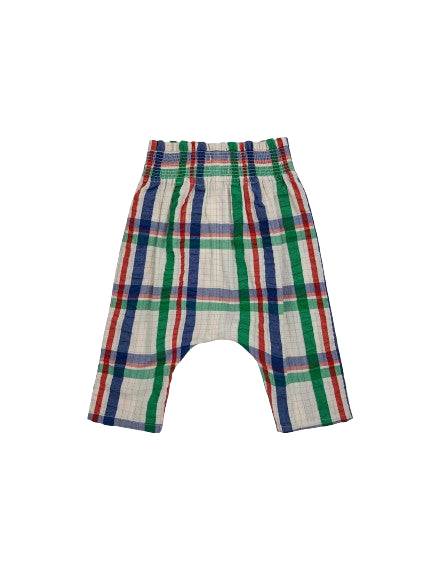 Pantaloni harem in tessuto Madras Checks