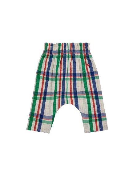 Pantaloni harem in tessuto Madras Checks