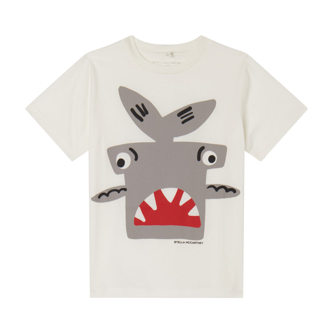 T-shirt con stampa Shark
