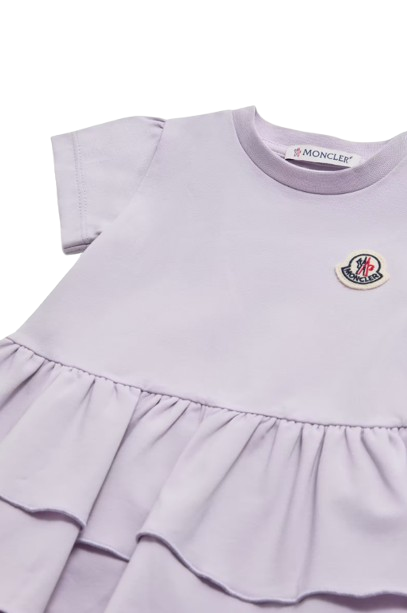 Abito in cotone con ruches L1951 8I00004 89AUM 509 MONCLER 