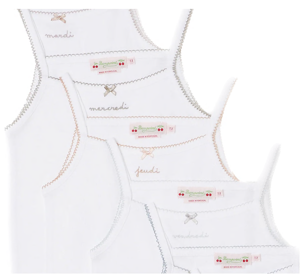 Confezione di canotte bianche