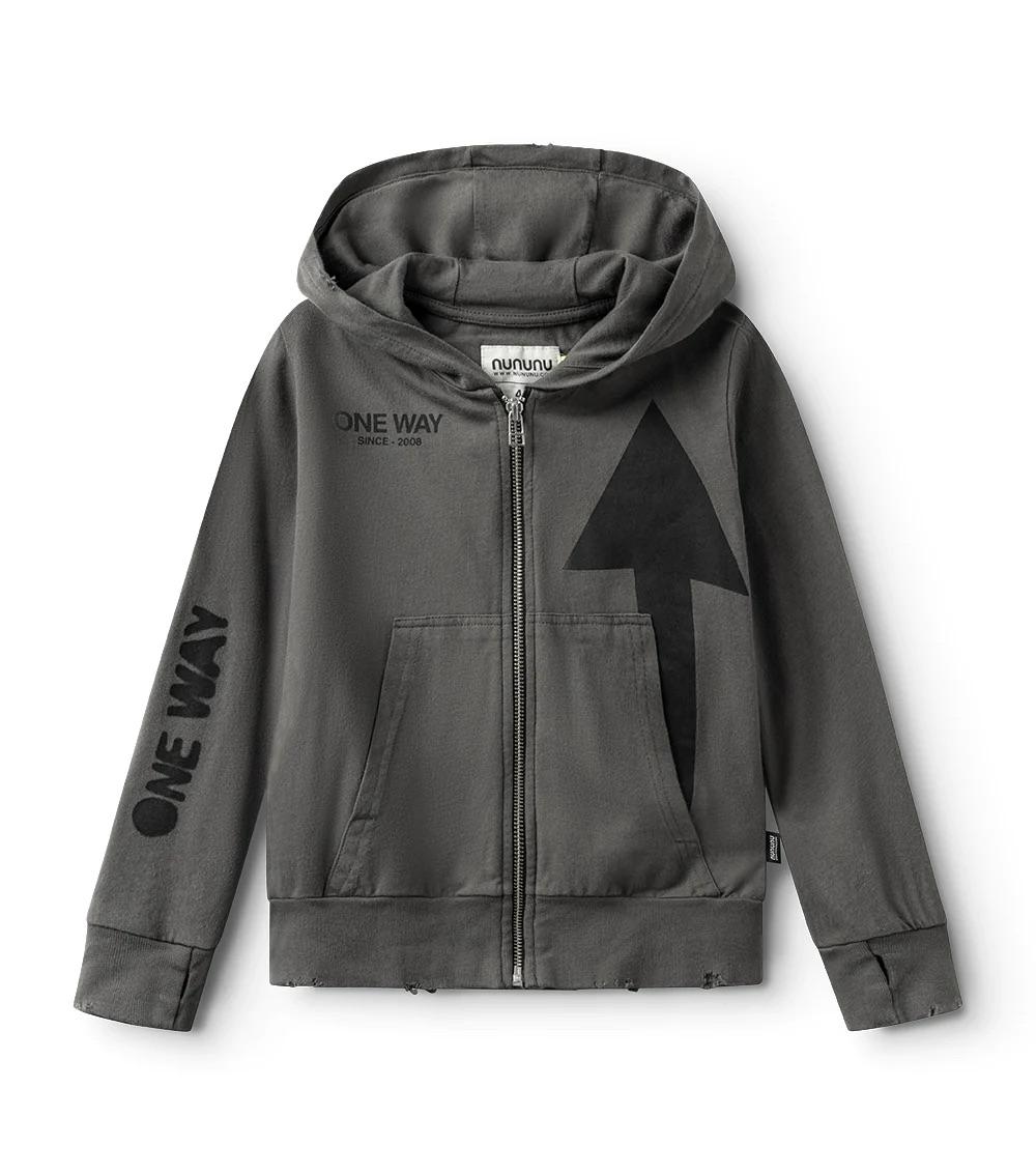 Felpa con cappuccio NU3953 GRAPHITE NUNUNU 