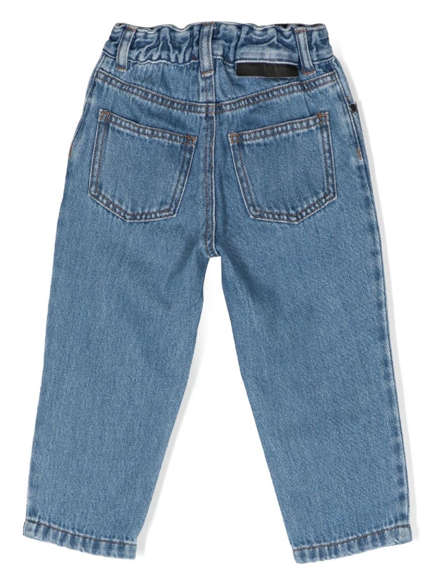 Jeans con stampa Monster