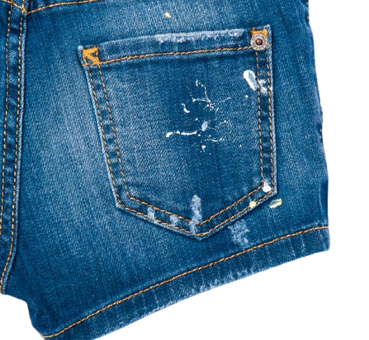 Pantaloncini blu bambina. DQ02QR DQ01 BLUE DSQUARED2 