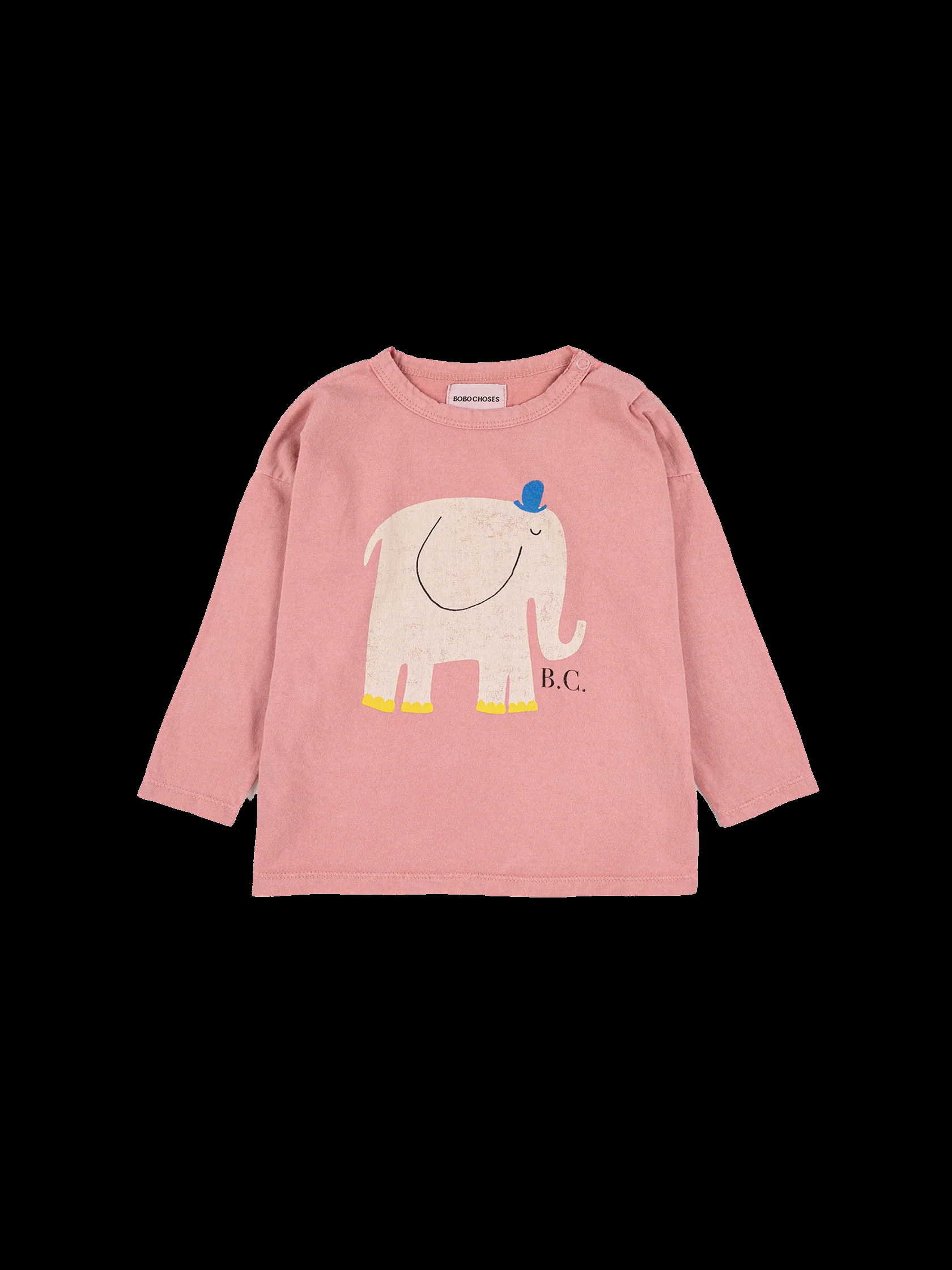 T-shirt The Elephant 223AB003 PINK BOBO CHOSES 