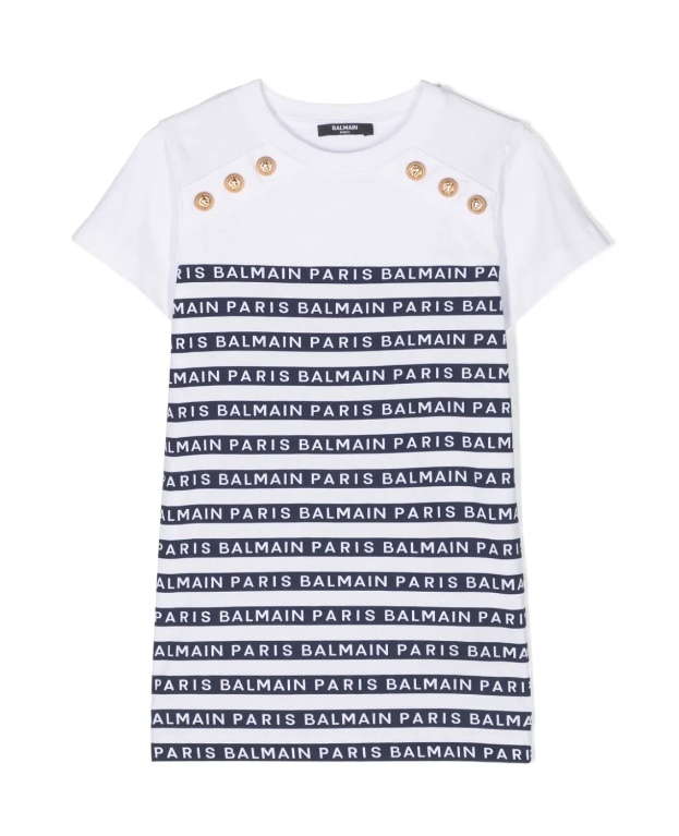Abito modello T-shirt a righe