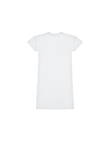 Vestito bianco per bambina con logo e cuore