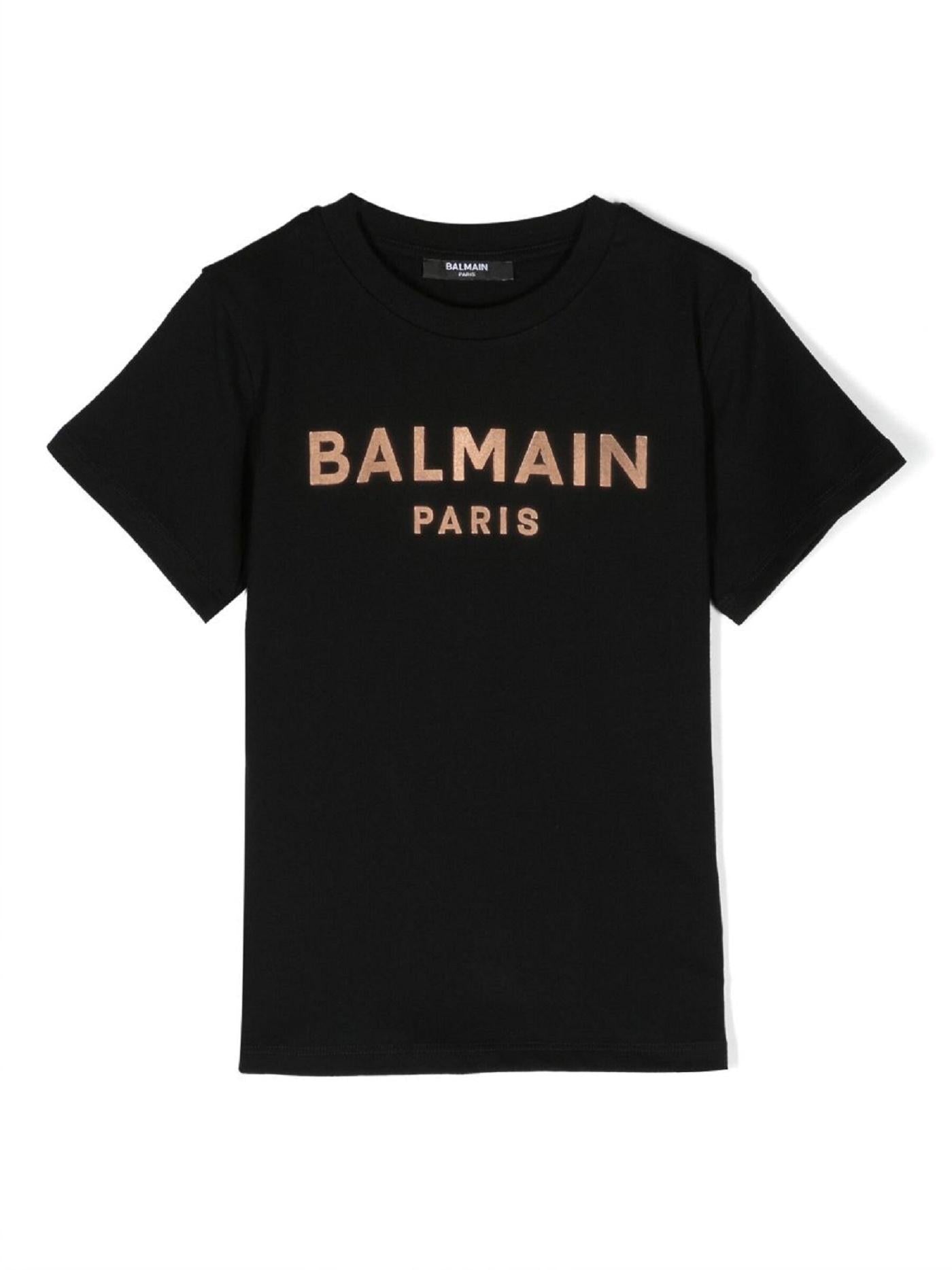 T-shirt con stampa BT8A81 Z0057 930 BALMAIN 