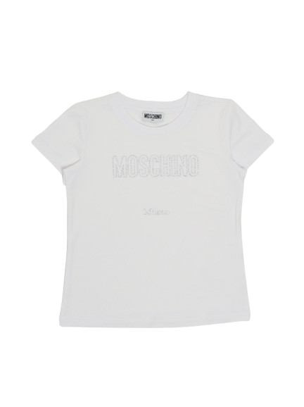 T-shirt per bambine HHM06K  LBA10 10101 MOSCHINO 