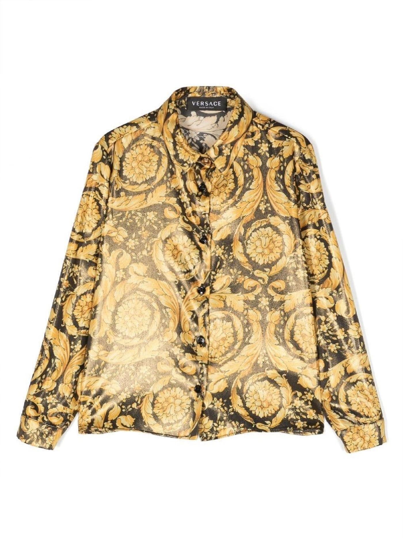 Camicia con stampa barocca
